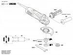 Bosch 3 601 G9F 000 Gws 13-125 Cie Angle Grinder 230 V / Eu Spare Parts